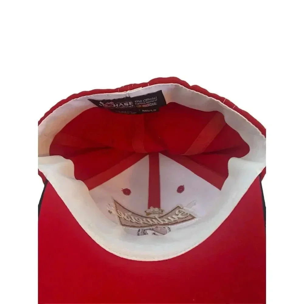 Chase Authentics Red Nascar Budweiser 4 Baseball Cap Size MD/LG
